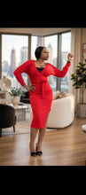 Load image into Gallery viewer, Long Sleeves Bodycon Midi Dress - lifestyle