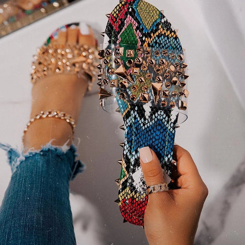 Rivet  women slippers