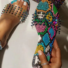 Load image into Gallery viewer, Rivet  women slippers