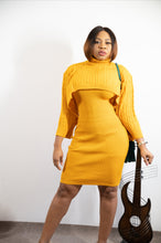 Load image into Gallery viewer, 2 piece Turtle Neck Sweater Dress Set