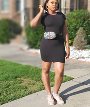 Load image into Gallery viewer, Multicolor skin waist bag