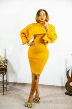 Load image into Gallery viewer, 2 piece Turtle Neck Sweater Dress Set