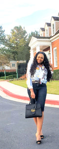 White print long sleeves shirt