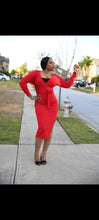 Load image into Gallery viewer, Long Sleeves Bodycon Midi Dress